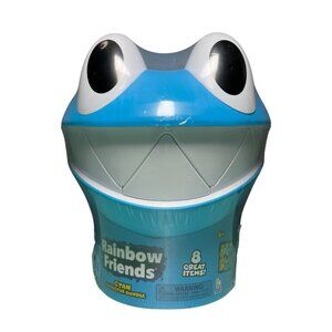New Rainbow Friends Cyan Coin Bank Collector Bundle w/ (8) Surprises Ships Free